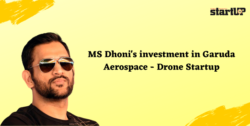 MS Dhoni's investment in Garuda Aerospace - Drone Startup