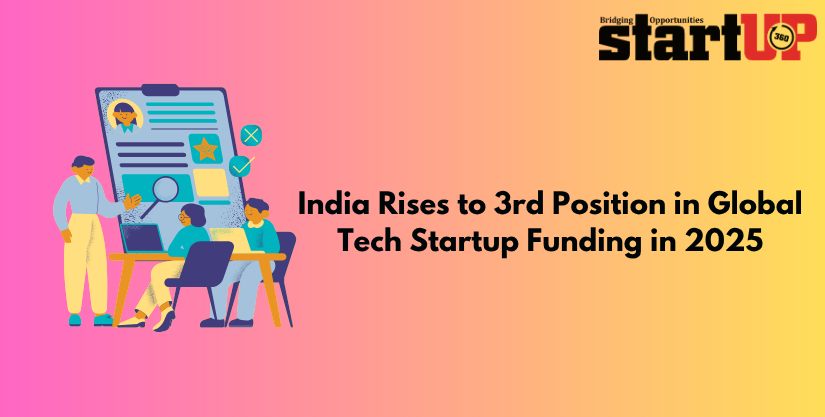 India Rises to 3rd Position in Global Tech Startup Funding in 2025